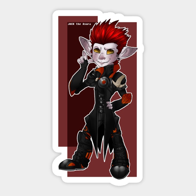 Jack the Asura Sticker by Felix_Minos